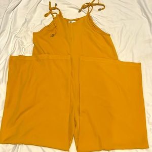 Mustard boho jumpsuit